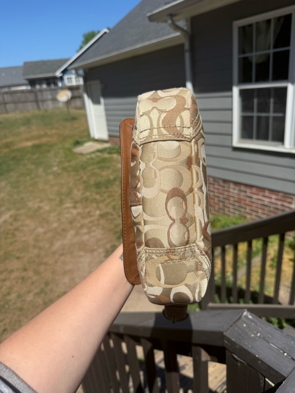 Coach Chelsea Optic Signature Flap Shoulder Bag - Picture 5 of 8